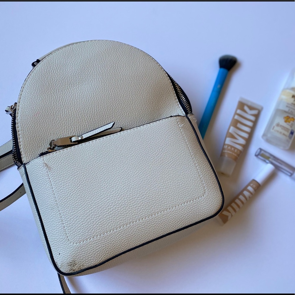 White Mini Backpack from SHEIN